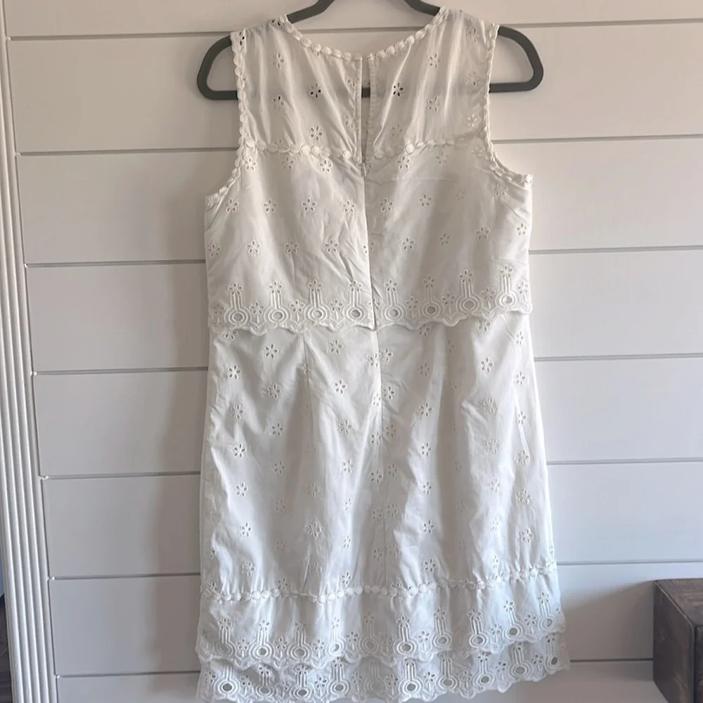 J. Crew Cream Eyelet Dress